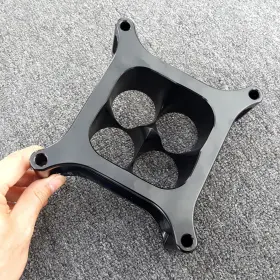 Us1030-2bk09 1st-racing 2 Inch T6 Aluminum 4150 Cnc Machined Carburetor Spacer Square Bore 4 Port New Us1030-2bk09 1st-racing 2 Inch T6 Aluminum 4150 Cnc Machined Carburetor Spacer Square Bore 4 Port New