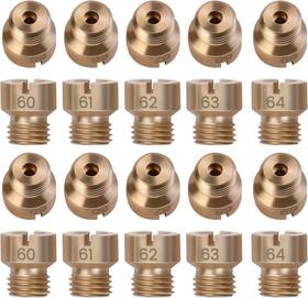 Bayword 122-60 20pcs For Holley Carburetor Main Jets Size 1/4 Inch -32 60 61 62 63 64 65 66 67 68 69