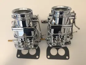 121.1023 Bp New Pair Ford Flathead Carbs 2 Super 97 Chrome Finish 2-bbl Primary 121.1023 Bp New Pair Ford Flathead Carbs 2 Super 97 Chrome Finish 2-bbl Primary