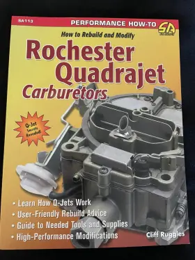 B03368 Cartech Rochester Quadrajet Carburetors Book How To Rebuild And Modify High Performance
