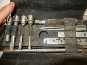 Carter 15205 Vintage Carbureter Tools And Leather Case