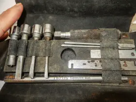 15205 Carter Vintage Carbureter Tools And Leather Case