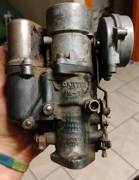 Carter 395s W-1 Carburetor - 1938 Studebaker K Series Trucks Parts Or Rebuild
