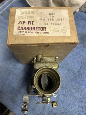 M38a1 Carter 636sa Nos Genuine 636 Sa Carburetor Willys Jeep Mb Gpw Cj2a M38 No.923806