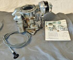 Carter 7094s Carburetor With Manual Choke Kit Ford 250 200 1 Bbl
