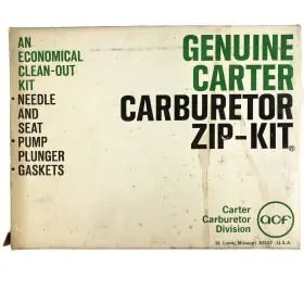 902-812 Carter 902-181 Zip Kit Carburetor Rebuild Clean Out New Old Stock Genuine 902-812 Carter 902-181 Zip Kit Carburetor Rebuild Clean Out New Old Stock Genuine