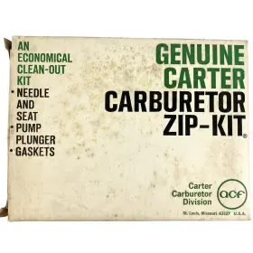 902-200 Carter Zip Kit Carburetor Rebuild Clean Out New Old Stock Genuine 902-200 Carter Zip Kit Carburetor Rebuild Clean Out New Old Stock Genuine