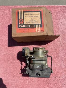 Carter Carburetor 813s 1951 Kaiser-frazer F515 Manhattan F516 Nos 1-1/4 Inch #813s