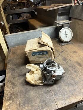 Carter D-102s New Nos Chrysler Mopar Ball And Carburetor Auto Car Parts Box