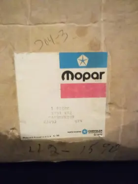 Tq-6545 Carter Nos Mopar Thermoquad Carburetor For 1974-1977 Chrysler Plymouth Dodge 440