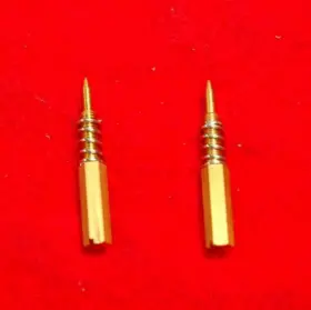 Spr1ngs Chicago Carburetor A3505k 1956-61 Corvette Brass Carter Wcfb Dual Quad Long Idle Mixture Screws With