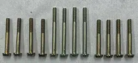 2bbll Chicago Carburetor B3612 1967-69 Corvette Tri Power 2300 Holley Bowl Screw Set 12pc 8-2 Inch 4-2.5