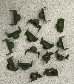 282108 Corvette Central 1963-67 Corvete Coupe Upper And Rear Door Window Channel Push In Clip Set/16pc-new 282108 Corvette Central 1963-67 Corvete Coupe Upper And Rear Door Window Channel Push In Clip Set/16pc-new