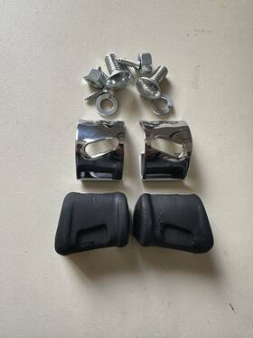 Corvette Central 431038 1959-60 Hard Top Chrome Receiver Kit/mounts On Body Pillar/14 Pc New