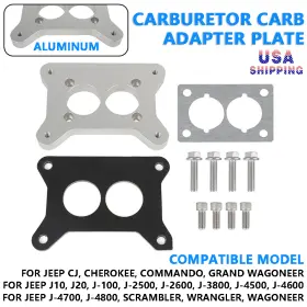 Bbd2150 Cruisenest Us Aluminum For Jeep Cj Cherokee Commando Wagoneer Carburetor Carb Adapter Plate