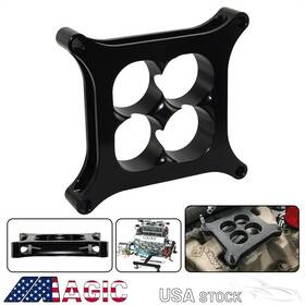 Csks 01egk038bbk 1 Inch T6 Aluminum 4150 Cnc Machined Carburetor Spacer Square Bore 4 Port