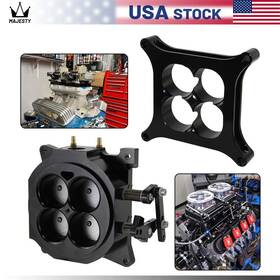 Csks 01egk038fbk 1000cfm 4150 Flange Carburetor Throttle Body 1.75 Inch Core 4 Barrel With 1 Spacer Bk