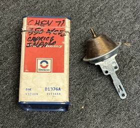 Delco Remy 1973444 1971 Chevrolet 350 Inch Nos/new Vacuum Advance / D1376a - Toned