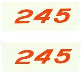 Ec Products 13204 1957-1961 C1 Corvette Valve Covers Horsepower Decal Kit - 245 H.p
