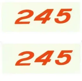 13204 Ec Products 1957-1961 C1 Corvette Valve Covers Horsepower Decal Kit - 245 H.p