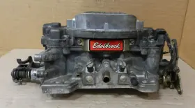 1406-0572 Edelbrock Used 4 Barrel Performance Carburetor 600 Cfm Missing Choke