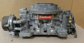 1406-1945 Edelbrock Used 4 Barrel Performance Carburetor 600 Cfm Broken Choke
