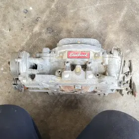 1406-3143 Edelbrock Elderbrock Carburetor 4 Barral