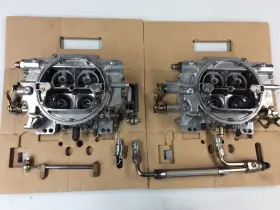 24-1405 Edelbrock Pair Of Afb Carburetors Includes Fuel Line And Linkage- S/c