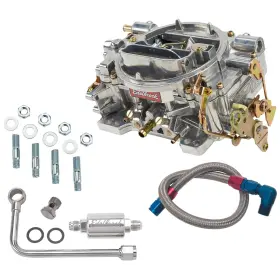 9109566 Edelbrock 1405 Performer 600cfm 4-bbl Carb With 8131 S.s. Fuel Line