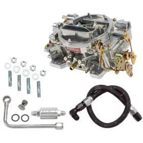 9109568 Edelbrock 1405 Performer 600cfm 4-bbl Carb With 8131 Black Fuel Line