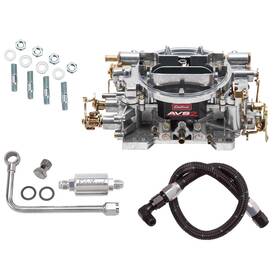 Edelbrock 9109585 1905 Avs2 Series 650cfm Carb With 8131/81233 Fuel Line