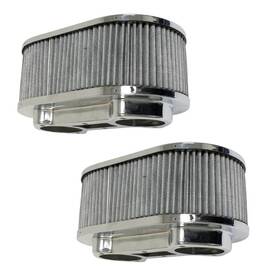 Empi 707924458626 43-6013 Chrome Oval Air Cleaner 48 Ida Weber 5-1/2 Inch X 9 4.25 . Pair