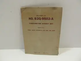 B2q-9502-a Fmp Vintage Nos Carburetor Gasket Set Ford Truck Models Q Qh Qhs Qw Qhw