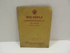 Fmp Hck-9502-a Vintage Nos Co. Carburetor Gasket Set 1952 1953 Lincoln