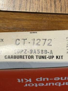 Ford Ct-1272 New Motocraft Carburetor Rebuild Kit E0pz 9a586 A Nos