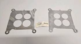 General Motors 3884575 Pair Of Genuine Gm Baffle 1965-1967 Corvette Plate Carb Stainless Holley