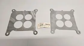 3884575 General Motors Pair Of Genuine Gm Baffle 1965-1967 Corvette Plate Carb Stainless Holley
