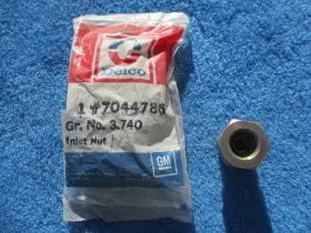 7044786 Gm 1965 1967 Chevy 396 427 V8 Ex. Hi Performance Fuel Inlet Nut Nos # 7044786 Gm 1965 1967 Chevy 396 427 V8 Ex. Hi Performance Fuel Inlet Nut Nos #