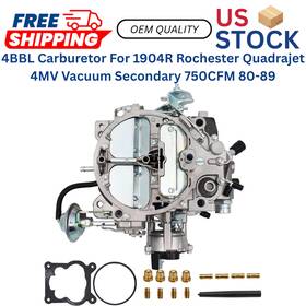 Happy19star Hp91515 4bbl Carburetor For 1904r Rochester Quadrajet 4mv Vacuum Secondary 750cfm 80-89