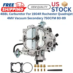 Hp91515 Happy19star 4bbl Carburetor For 1904r Rochester Quadrajet 4mv Vacuum Secondary 750cfm 80-89