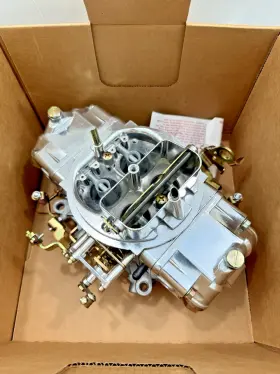 0-4777sa Holley 650cfm Shiny Alumnium Double Pumper Factory Refurbished 4bbl