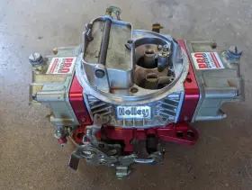 0-76651-1 Holley 0-76651 650 Cfm Ultra Double Pumper Carburetor Manual Choke Red