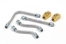 Holley 090127714997 34-51 3x2 Fuel Line Kit Small Block Chevy Fits 510-300-521 And 510-300-52
