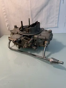 3310-2 Holley 3301-2 Vintage 750cfm List 1322 Dual Feed Carburetor With Lines Nice