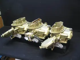 3909872 Holley 1967 Corvette 427 400 Hp Auto Tri Power Carbs 722 Feb Restored