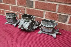 3925517 Holley 68 1968 Corvette Tri-power Carburetors 4055 3659 Dated 7b2 7a1 Ncrs