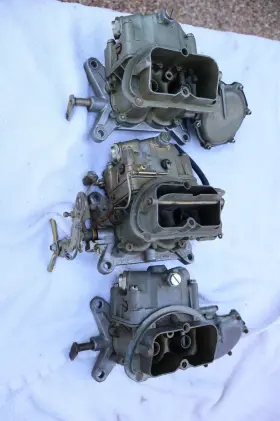 4055-1 Holley 1969 Corvette Tri Power Carbs Rebuilt Years Ago Never Installed 427/435