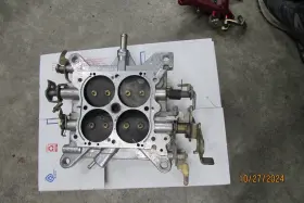 4507-sa Holley 4781 850 Cfm Double Pumper Base Plate Assembly Complete-used
