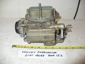 Holley 4643-s Vintage Ford List 4643 Date 152 2 Barrel 08977 Ratrod Hotrod