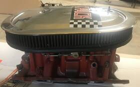 Holley 4790-4792 1970 Mopar Original 340 Six Pack Intake #3418681 With 6 Carbs Auto